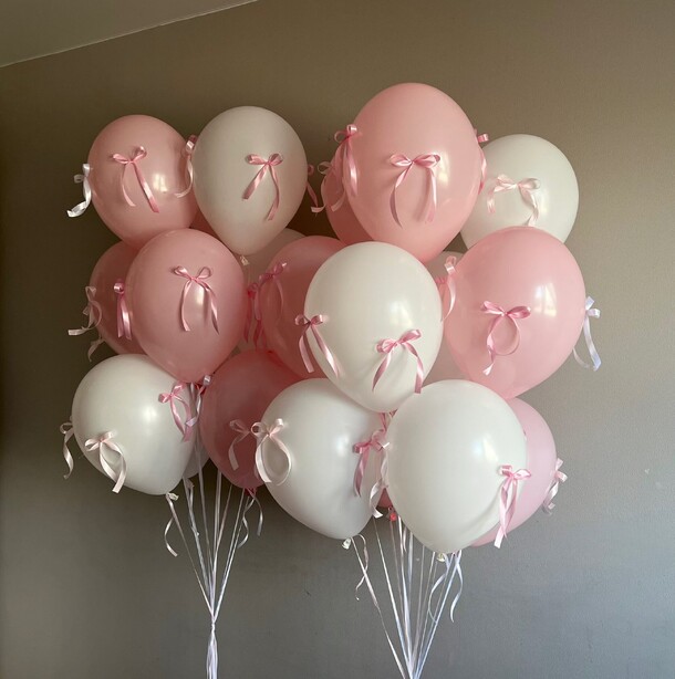 Букет из воздушных шаров с бантиками за 9640₽ с доставкой в Москве от HappyBalloons на Flawery