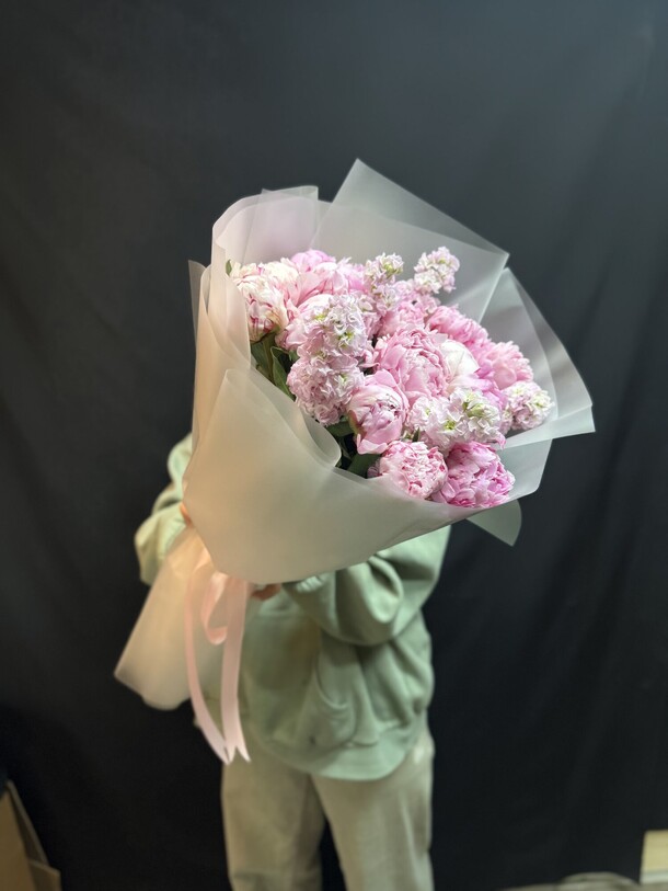 Букет цветов Пионы 15 шт за 12320₽ с доставкой в Москве от ANADIA FLOWERS на Flawery