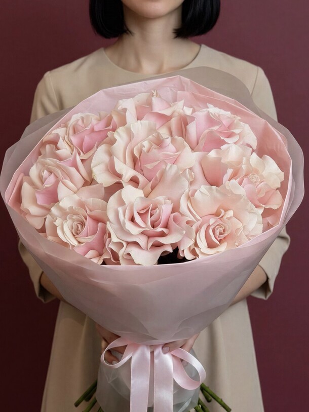 Букет из 9 французских роз за 6180₽ с доставкой в Москве от Бутон на Flawery