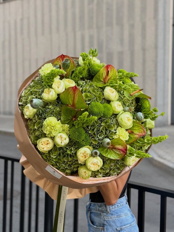 Букет цветов Зеленый букет за 65500₽ с доставкой в Москве от Adorable flowers на Flawery