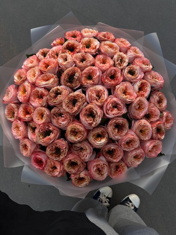 Букет из пионовидных роз за 98500₽ с доставкой в Москве от Adorable flowers на Flawery