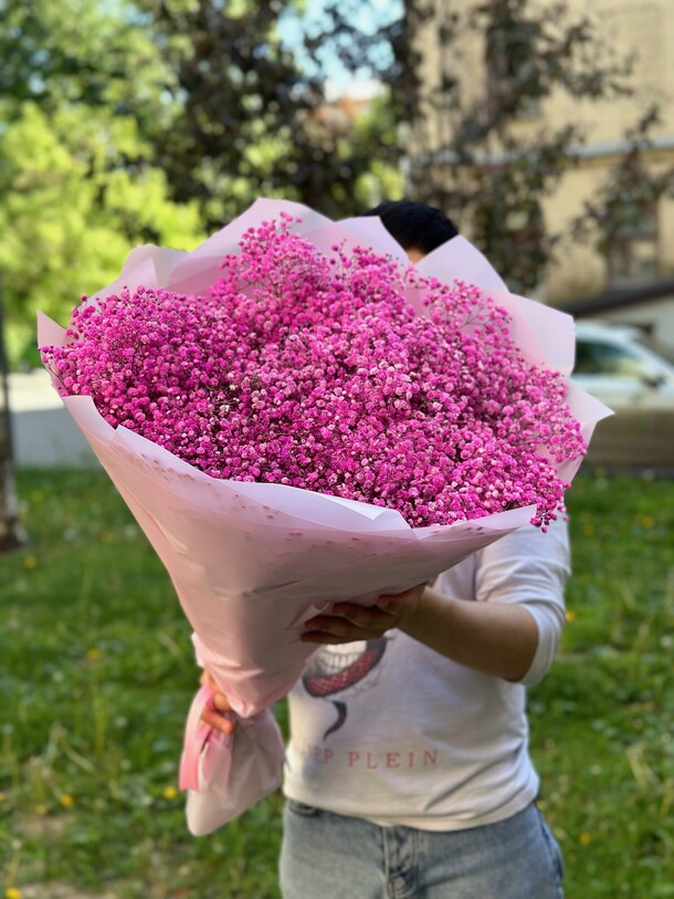 Букет из 25 гипсофилы за 7590₽ с доставкой в Москве от Ателье Цветов на Flawery