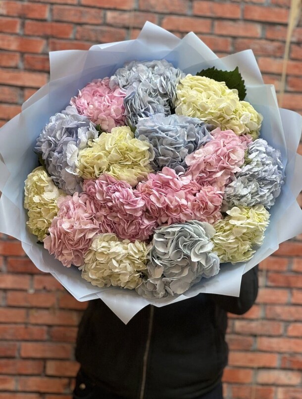 Букет цветов Гортензия микс за 18021₽ с доставкой в Москве от Flowers from Mila на Flawery