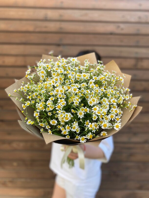 Букет ромашки за 4270₽ с доставкой в Москве от NikaFlower ЦВЕТЫ & шары на Flawery