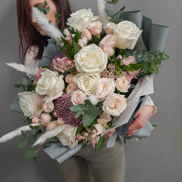 Букет цветов Сильвер шэдоу xl за 12290₽ с доставкой в Москве от Tigerly на Flawery