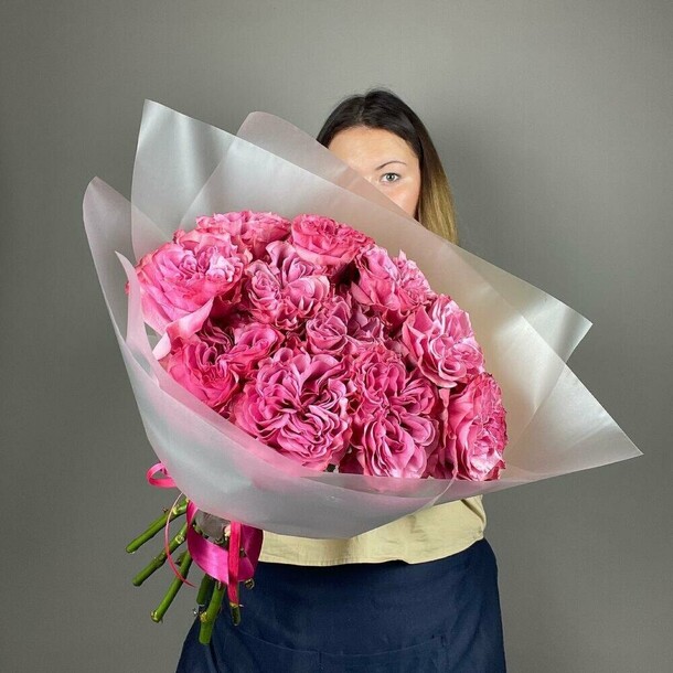 Пионовидные розы💗, артикул F1147945 - 6600 рублей, доставка по городу. Flawery - доставка цветов