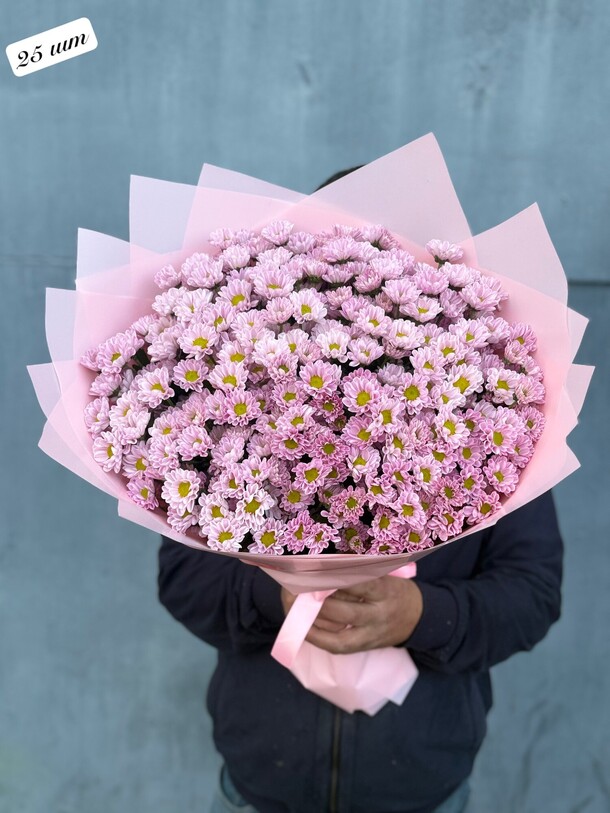 Букет цветов Хризантема кустовая за 8053₽ с доставкой в Москве от PION FLOWERS на Flawery