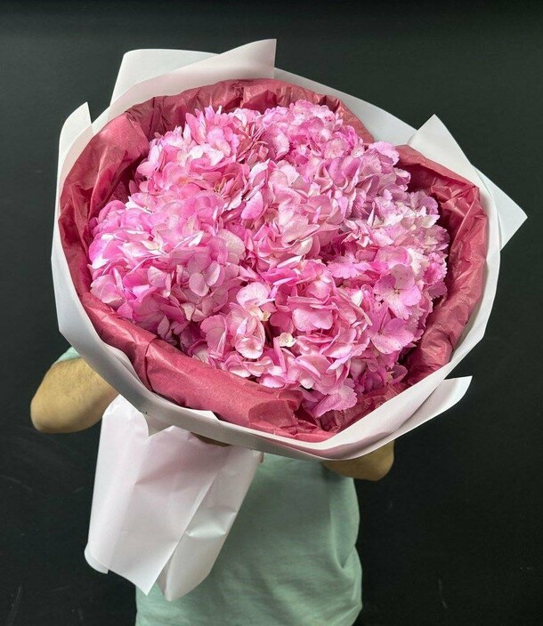 Гортензии 🌸, артикул F1537739 - 4100 рублей, доставка по городу. Flawery - доставка цветов