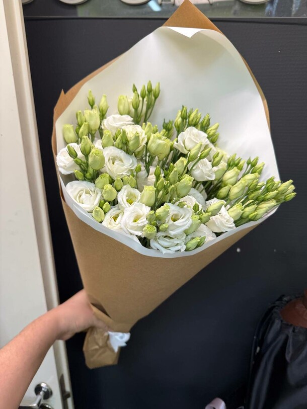 Букет белых эустом за 4831₽ с доставкой в Москве от PROTEA на Flawery