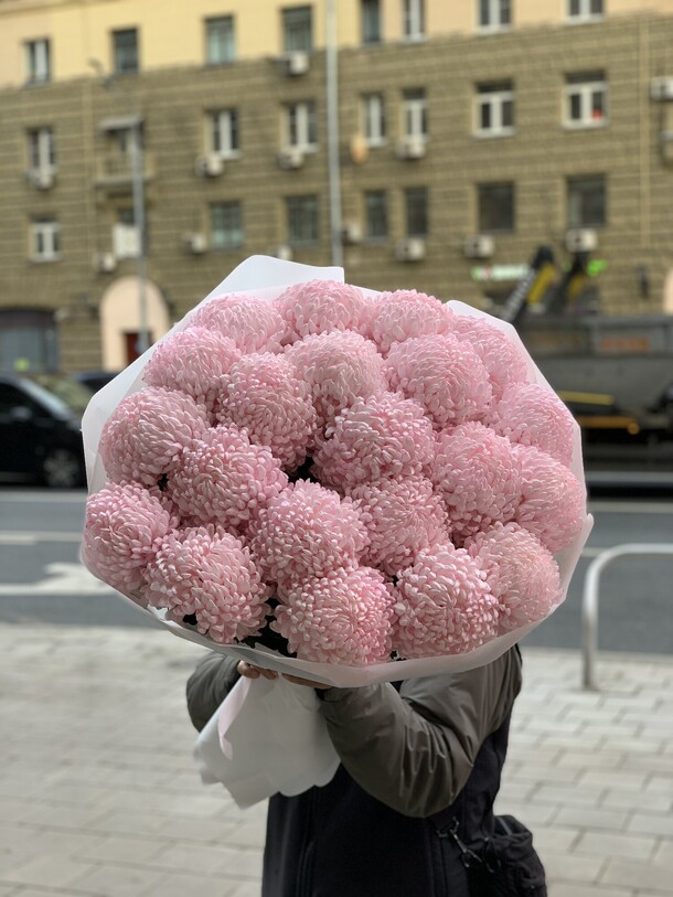 Букет цветов Хризантемы 21шт за 10729₽ с доставкой в Москве от Umma Flowers на Flawery