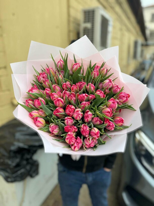 Тюльпан пионовидный, артикул F1492035 - 7990 рублей, доставка по городу. Flawery - доставка цветов