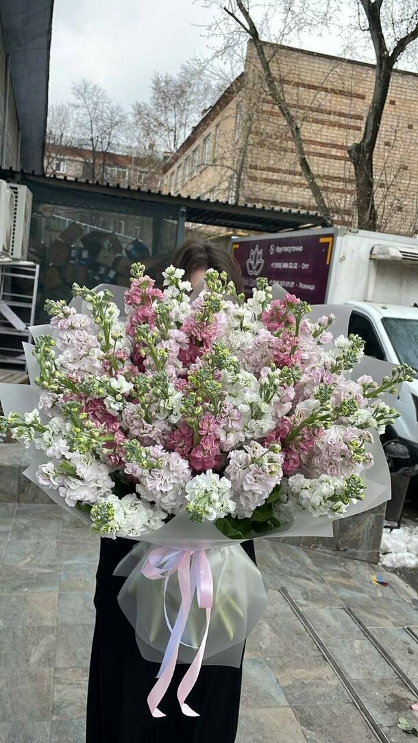 Букет маттиолы, артикул F1545050 - 17500 рублей, доставка по городу. Flawery - доставка цветов