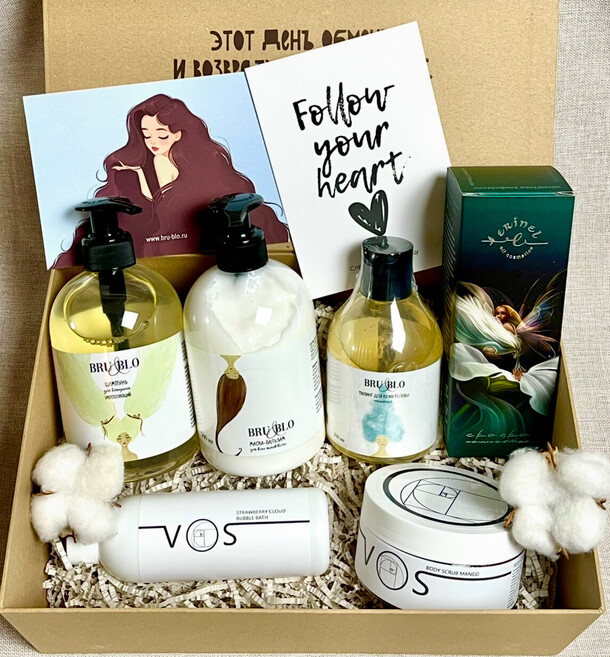 Подарочный спа-набор для любимой "follow your heart" за 11700₽ с доставкой в Москве от Bubobox на Flawery