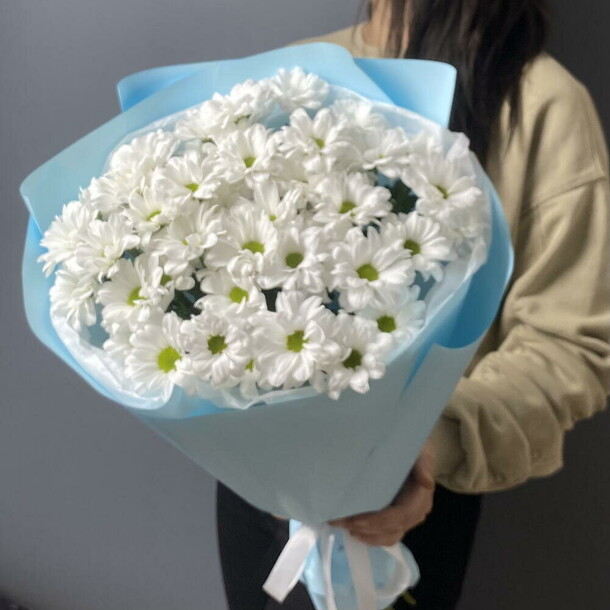 Букет хризантемы ромашки за 3669₽ с доставкой в Москве от Senti Flora на Flawery