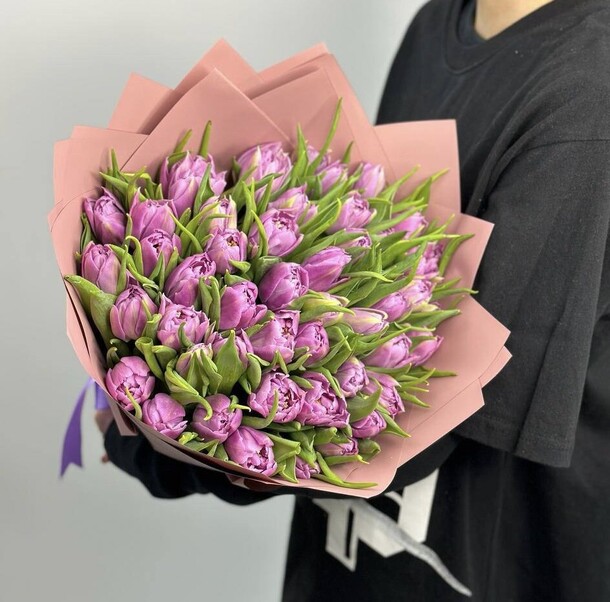 Букет цветов Пионовидный тюльпан 🌷 за 19929₽ с доставкой в Москве от Привет, Букет! на Flawery