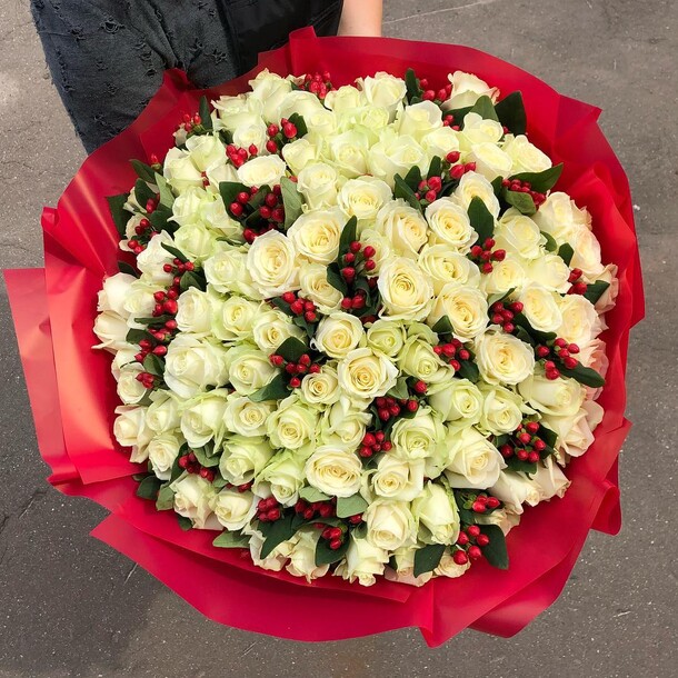 Букет цветов Лайм за 16866₽ с доставкой в Москве от Shedevr tsvetov на Flawery