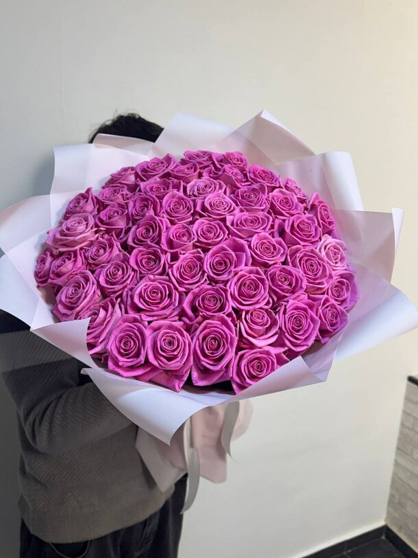 Букет роз 51 шт за 23850₽ с доставкой в Москве от Букетбери на Flawery