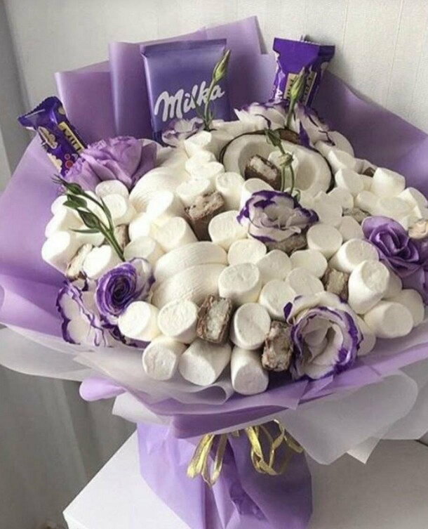 Сладкий букет с milka, артикул F1552373 - 3000 рублей, доставка по городу. Flawery - доставка цветов