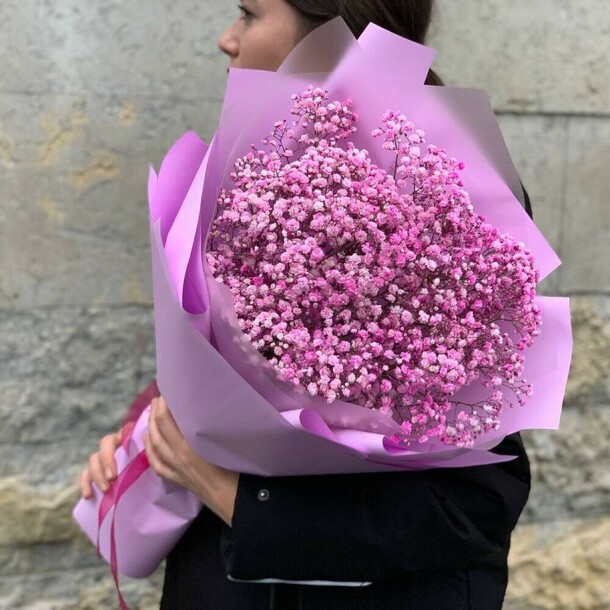 Букет цветов Гипсофила 5 шт pink (а170) за 2950₽ с доставкой в Москве от Elite Flowers на Flawery