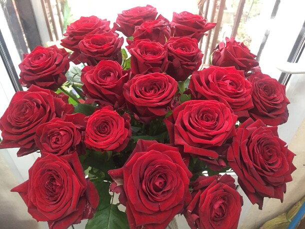 Букет 21 ред наоми за 3750₽ с доставкой в Москве от Flowers-for-you на Flawery