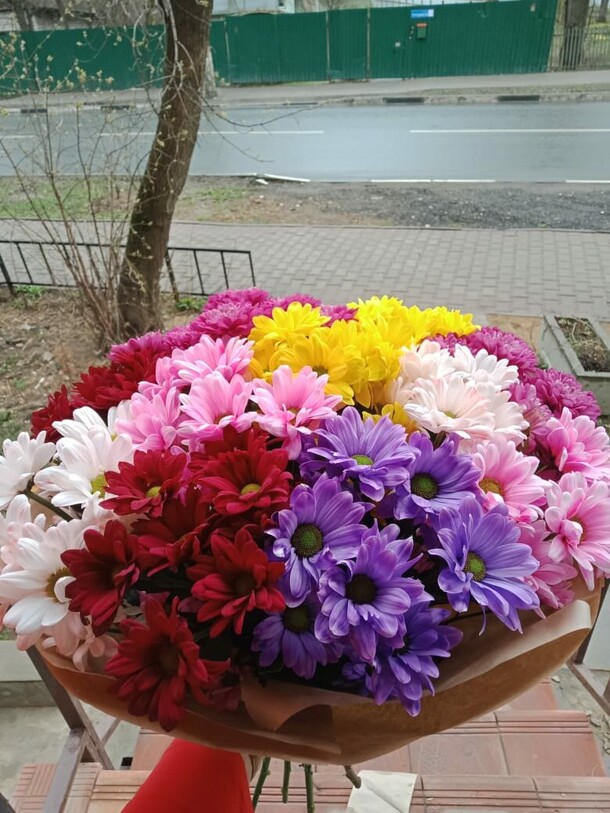 Букет кустовых хризантем «микс 11» за 3650₽ с доставкой в Москве от Flowers-for-you на Flawery