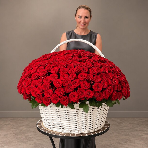 Букет цветов Океан роз за 112211₽ с доставкой в Москве от Bloomona на Flawery