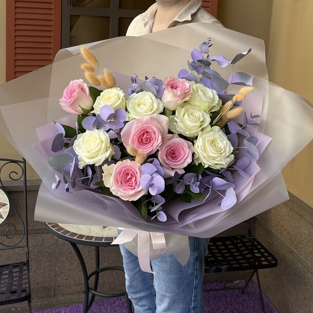 Букет цветов Лавандовый смузи за 6885₽ с доставкой в Москве от Bloomona на Flawery