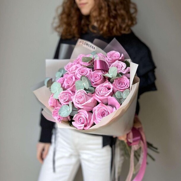 Букет цветов Роза аква за 6049₽ с доставкой в Москве от Elvira flovers на Flawery