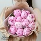 Пионы букет, 11 штук, Сара Бернар, цвет розовый, арт 77 Kimbirly Flowers