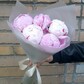 5 розовых пионов