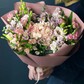 Шикарный букет с гортензией "Розовый каскад"