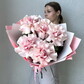 Букет Французских ажурных розовых роз