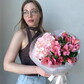 Авторский букет с альстромерией и гортензией