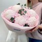 Букет-зефирка с хризантемой и гортензией