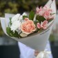 Букет-комплимент с персиковой розой