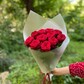 Букет бордовых роз