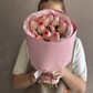 Букет из 11 бело-красных роз