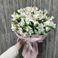 Букет из 19 белых альстромерий