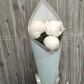 Букет из 3х белых пионов