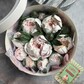 Съедобный букет из зефира, Пионы (цветы из зефира)