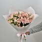 Букет «Нежные губки» из розовых кустовых роз