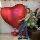 Сердце гигантское с гелием 173 см ко Дню всех Влюбленных