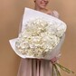 Букет цветов из 5 белых воздушных колумбийских гортензий