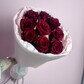 Круглый букет из 9 красных роз