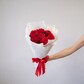 Букет живых цветов из 7 красных роз, Эквадор, 50 см | арт: 3106