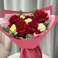 Букет из роз и диантусов