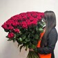 Огромный букет из 101 красной розы 80 см ❤️ эффектный подарок
