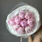 Монобукет из 9 розовых пионов