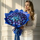 Большой букет из микса орхидей. Авторский букет 666. Leoraflowers