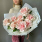 Французские розовые розы 9шт. Veresk 286